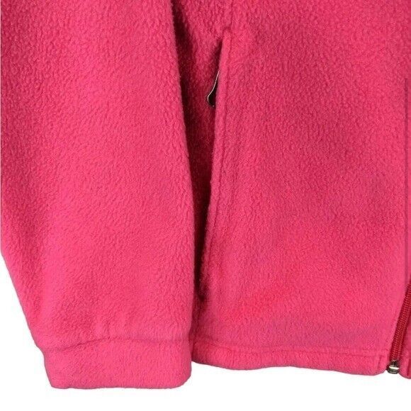 Columbia Sportswear Fleece Jacket  Youth Girls L (14-16)  Pink w Zip Pockets - Picture 4 of 8